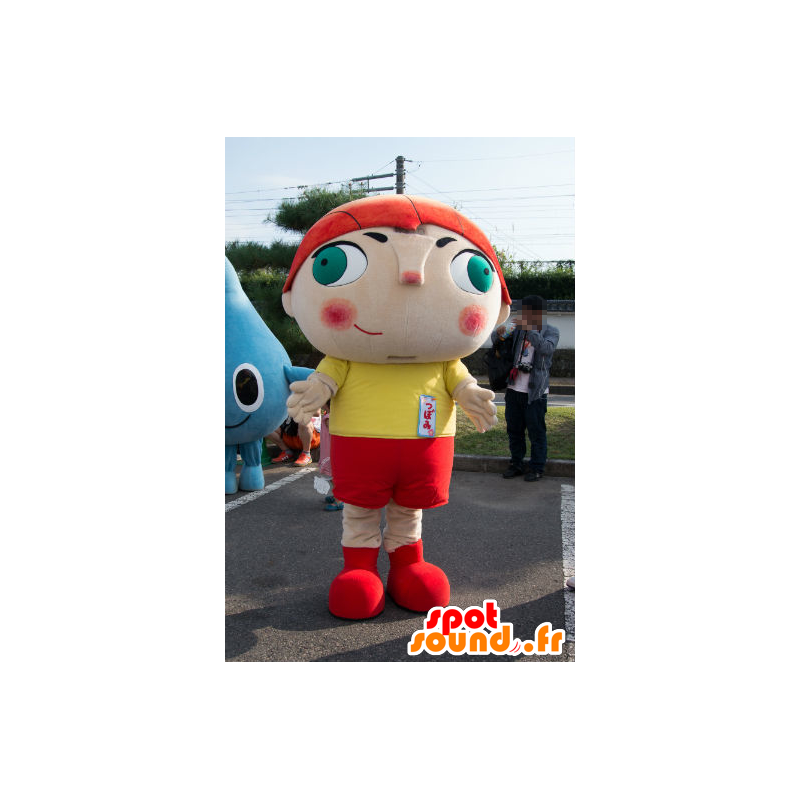 Woodlands Maskottchen der Knospe-chan, sportlich Junge - MASFR26781 - Yuru-Chara japanischen Maskottchen