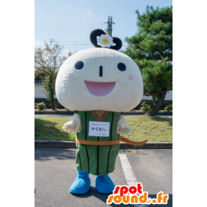 Mascot Coluna C, homem branco com uma cabeça grande - MASFR26786 - Yuru-Chara Mascotes japoneses