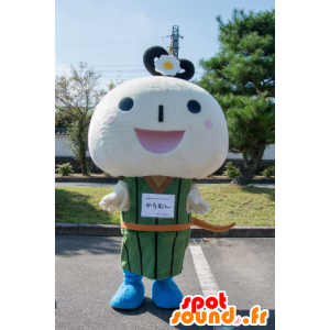 Mascota Columna hacerlo, el hombre blanco con una cabeza grande - MASFR26786 - Yuru-Chara mascotas japonesas