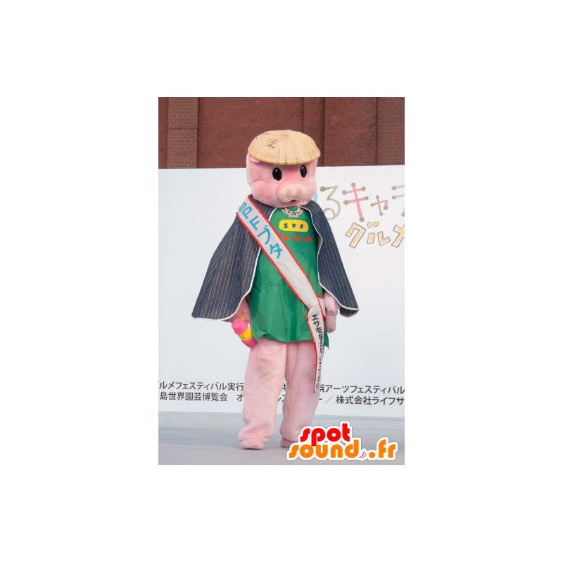 Mascot Flying Pig-chan, rosa cerdo volador - MASFR26790 - Yuru-Chara mascotas japonesas