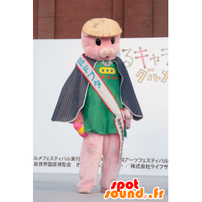 Mascotte Flying Pig-chan, rosa maiale volante - MASFR26790 - Yuru-Chara mascotte giapponese