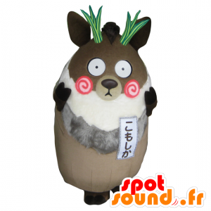 Komoshika mascot, saro, Japanese brown animal - MASFR26792 - Yuru-Chara Japanese mascots