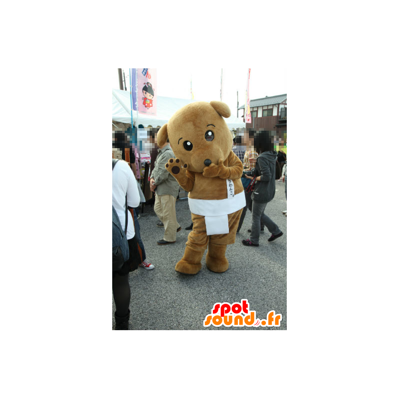 Kurawanko mascot, brown dog with a white slip - MASFR26793 - Yuru-Chara Japanese mascots