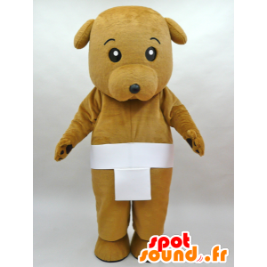 Mascot Kurawanko, brun hund med en hvit slip - MASFR26793 - Yuru-Chara japanske Mascots