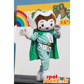 Mascot Bandai-kun, figura alada verde e branco - MASFR26794 - Yuru-Chara Mascotes japoneses