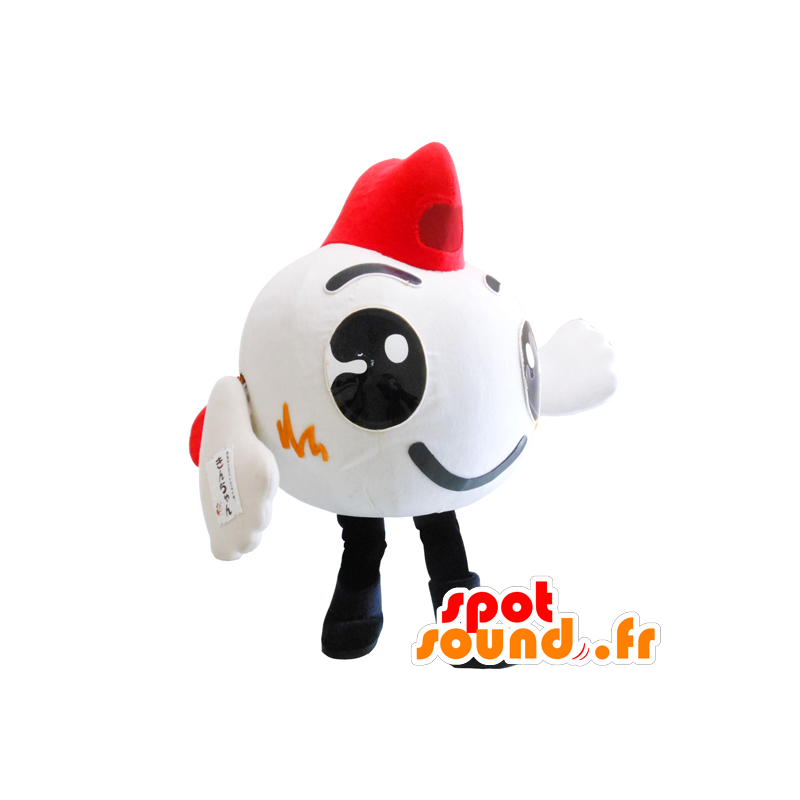 Mascotte Gold-chan, pesce bianco e rosso gigante - MASFR26795 - Yuru-Chara mascotte giapponese