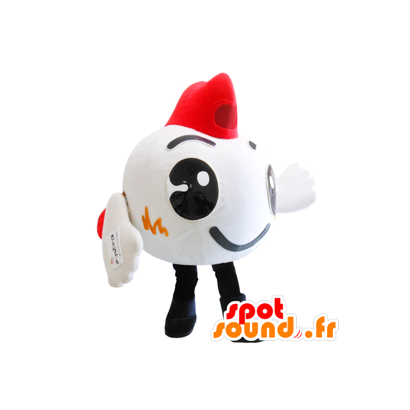 Mascot Gold-chan, hvit fisk og rød kjempe - MASFR26795 - Yuru-Chara japanske Mascots