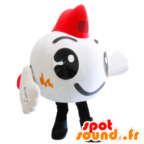 Mascotte Gold-chan, pesce bianco e rosso gigante - MASFR26795 - Yuru-Chara mascotte giapponese