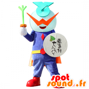 Salta mascotte Shi Man, supereroe, guerriero - MASFR26799 - Yuru-Chara mascotte giapponese