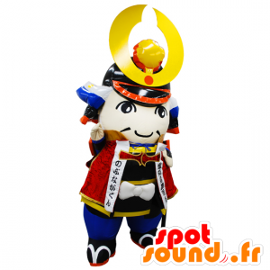 Mascotte de Nobunaga kun, de guerrier avec une armure colorée - MASFR26801 - Mascottes Yuru-Chara Japonaises