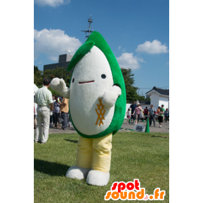 Mascot Sasaki, homem verde e branco - MASFR26803 - Yuru-Chara Mascotes japoneses