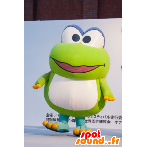 Mascot Hama Byun, großer grüner Frosch, sehr lustig - MASFR26804 - Yuru-Chara japanischen Maskottchen