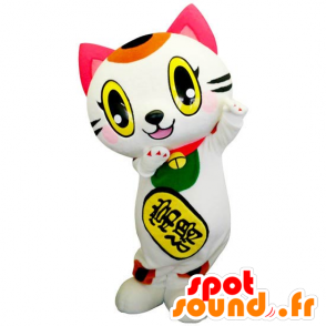 Mascota Tokotan, gato blanco multicolor - MASFR26814 - Yuru-Chara mascotas japonesas