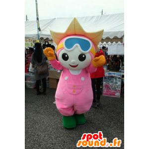 Mascot Chigumin lilje blomst med skibriller - MASFR26817 - Yuru-Chara japanske Mascots