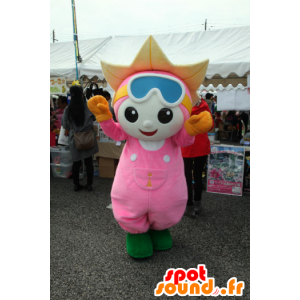 Chigumin Maskottchen, Fleur de Lys, mit Skibrille - Japanische Yuru-Chara-Maskottchen - MASFR26817 - SpotSound.fr