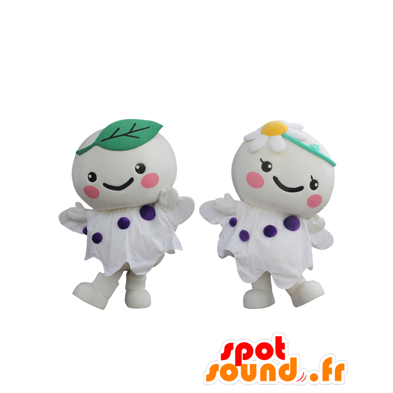 Mascot Theremin e não-min, 2 companheiros branco - MASFR26819 - Yuru-Chara Mascotes japoneses
