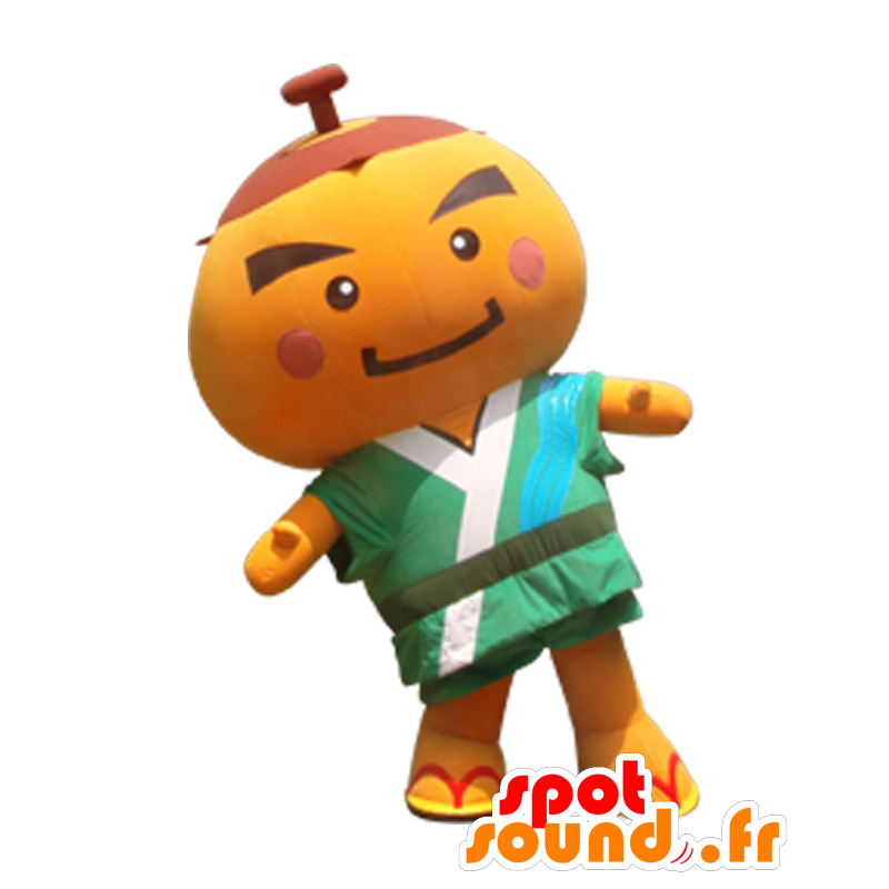 Mascot Kakimaru kun, bonhommme naranja durante todo el - MASFR26825 - Yuru-Chara mascotas japonesas