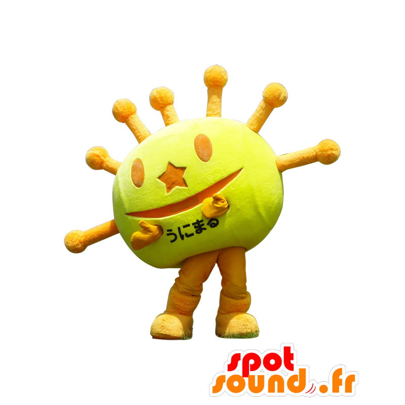 Mascotte Unimaru gigante sole, giallo e arancio - MASFR26831 - Yuru-Chara mascotte giapponese