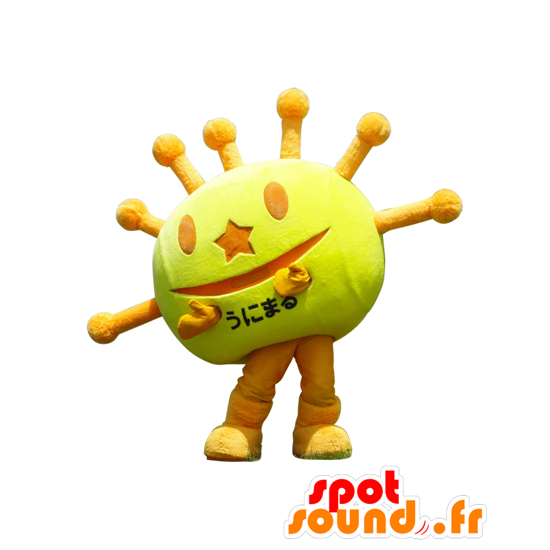 Mascot Unimaru obří slunce, žlutá a oranžová - MASFR26831 - Yuru-Chara japonské Maskoti
