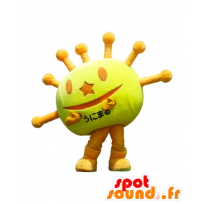 Mascotte Unimaru gigante sole, giallo e arancio - MASFR26831 - Yuru-Chara mascotte giapponese