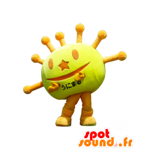 Mascot Unimaru obří slunce, žlutá a oranžová - MASFR26831 - Yuru-Chara japonské Maskoti