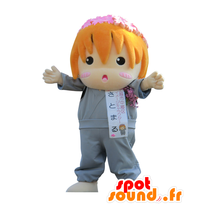 Mascot of the city of Niigata, red flower girl - MASFR26836 - Yuru-Chara Japanese mascots