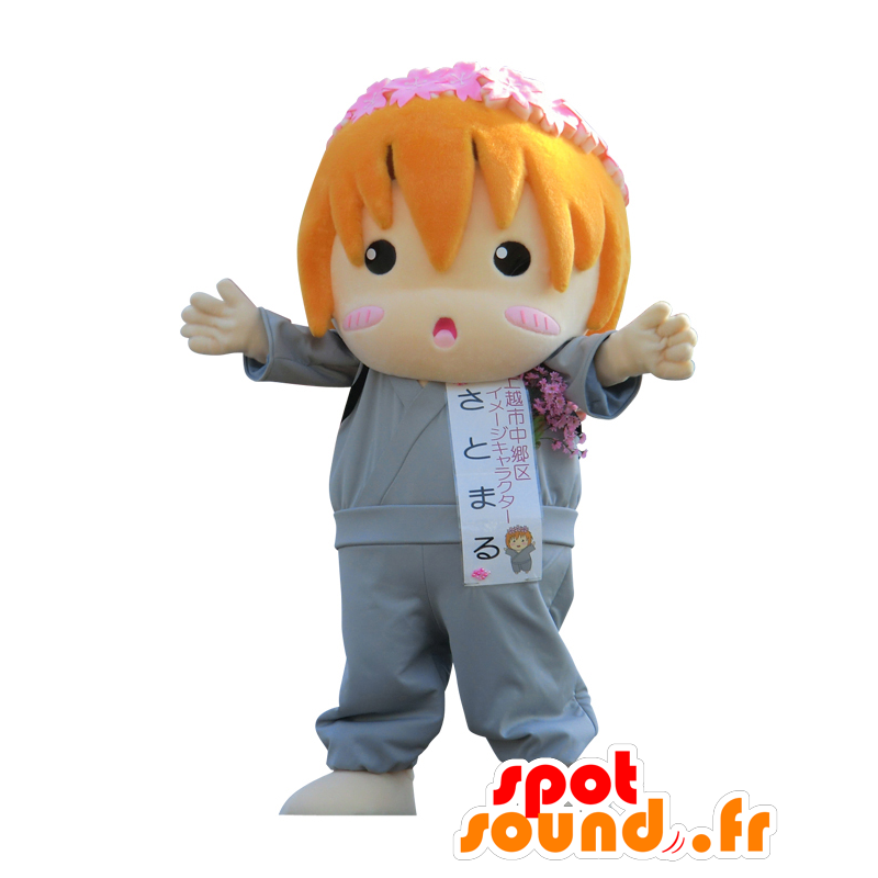 Mascotte della città di Niigata, fiore rosso ragazza - MASFR26836 - Yuru-Chara mascotte giapponese