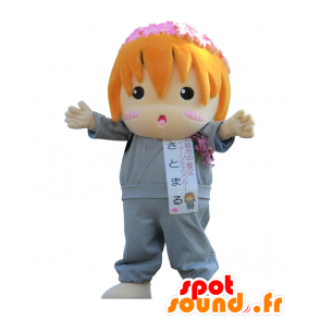 La mascota de la ciudad de Niigata, chica flor roja - MASFR26836 - Yuru-Chara mascotas japonesas