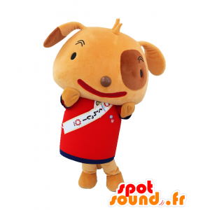 Classy mascot, bicolor dog dressed in red - MASFR26837 - Yuru-Chara Japanese mascots