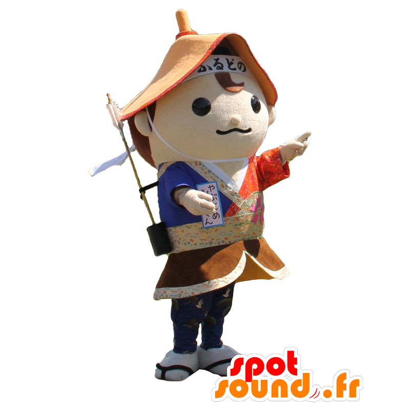 Yabusame maskot, kriger, bueskydning - Spotsound maskot kostume