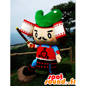 Mascotte de Jade Taro, de samouraï avec une tenue traditionnelle - MASFR26841 - Mascottes Yuru-Chara Japonaises