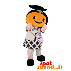 Mascot Ukipi, reuze khaki gekleed in zwart en wit - MASFR26844 - Yuru-Chara Japanse Mascottes