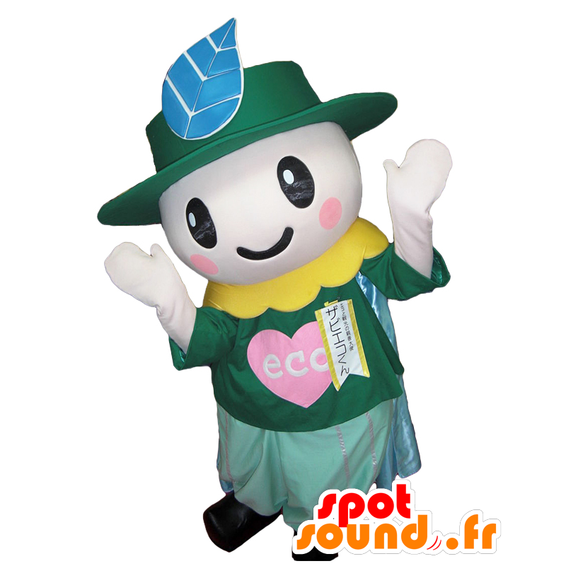Zabieko Kun mascot, character green - MASFR26845 - Yuru-Chara Japanese mascots