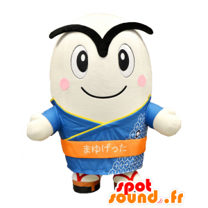 Mascot Eyebrows Tsu, white guy with big eyebrows - MASFR26849 - Yuru-Chara Japanese mascots