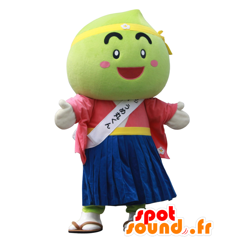 Mascot Umemaru kun, gigantisk grønn plomme - MASFR26852 - Yuru-Chara japanske Mascots