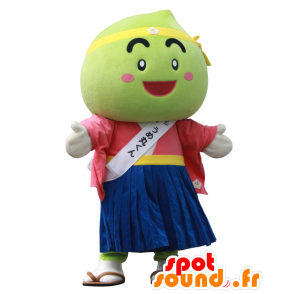 Mascot Umemaru Kun, eine riesige grüne Pflaume - MASFR26852 - Yuru-Chara japanischen Maskottchen