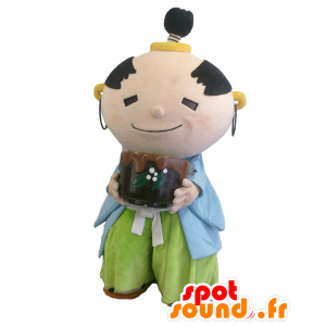 Mascot Takeshi Chama, Japans man met een kopje thee - MASFR26859 - Yuru-Chara Japanse Mascottes