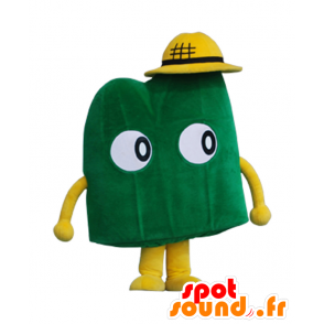 Mascot Dr. Satoyama, grønn kaktus med en stråhatt - MASFR26862 - Yuru-Chara japanske Mascots
