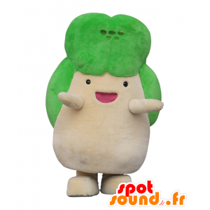 Mascot nyyhkymusiikkia Melu, beige ja vihreä puu, jättiläinen - MASFR26863 - Mascottes Yuru-Chara Japonaises