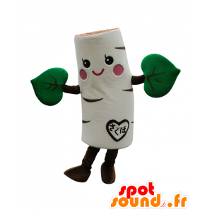 Mascotte de Birch-chan, arbre blanc et vert - Mascotte de bouleau - MASFR26864 - Mascottes Yuru-Chara Japonaises