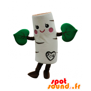 Birch-chan mascot, white and green tree - birch mascot - MASFR26864 - Yuru-Chara Japanese mascots