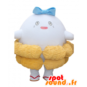 Sengoku Komachi mascot, big white guy, rice cake - MASFR26884 - Yuru-Chara Japanese mascots