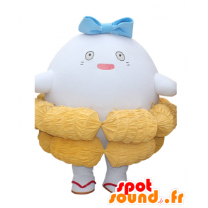 Sengoku Komachi mascot, big white guy, rice cake - MASFR26884 - Yuru-Chara Japanese mascots