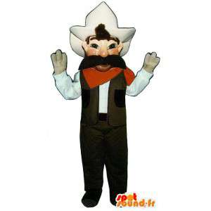 Maskottchen-Cowboy. Cowboy-Kostüm - MASFR006980 - Menschliche Maskottchen