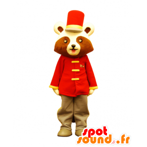 Mascot Toyota Castle, ruskea panda sirkuksessa pukea - MASFR26893 - Mascottes Yuru-Chara Japonaises