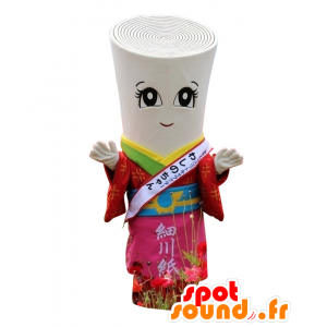 Maskot Washino chan, bílý papír válet - MASFR26894 - Yuru-Chara japonské Maskoti