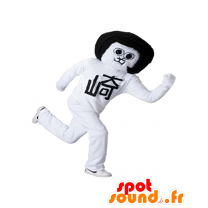 Mascot Okaza Akazome, mustavalkoinen kissa - MASFR26896 - Mascottes Yuru-Chara Japonaises