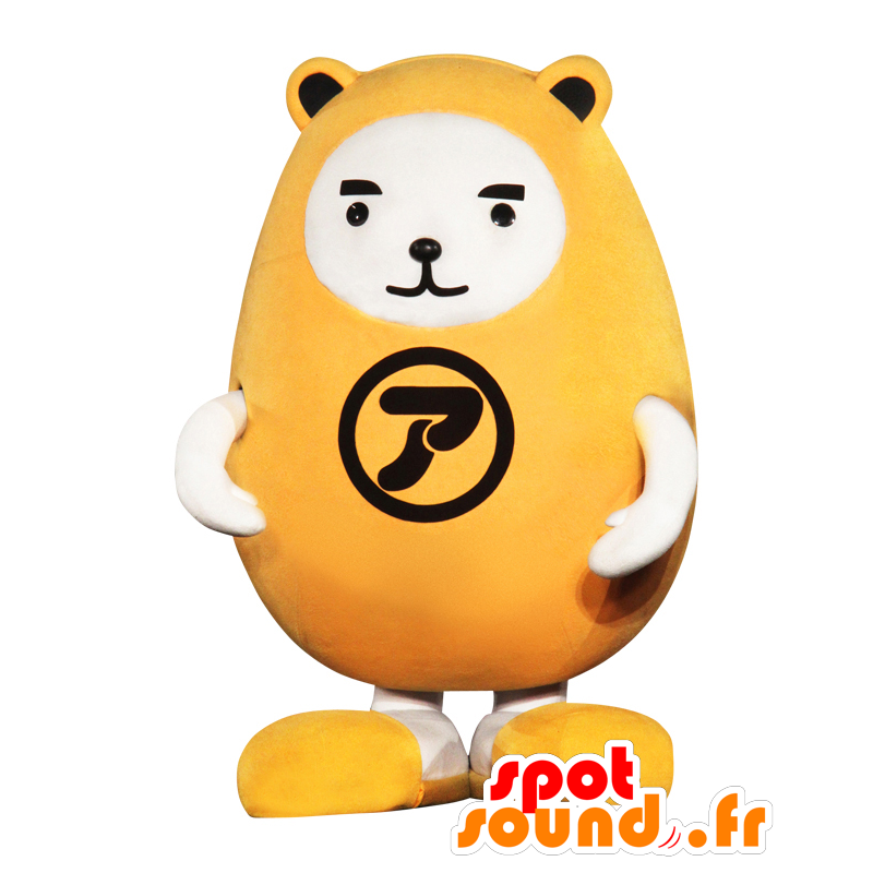Bären-Maskottchen-Kun, großen gelben Teddy, Nishi Azabu- - MASFR26901 - Yuru-Chara japanischen Maskottchen