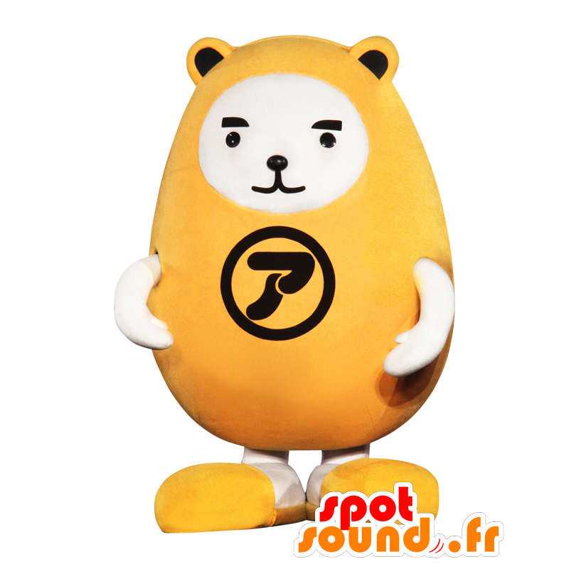 Bear-kun maskot, stor gul bamse, Nishi-Azabu - Spotsound maskot