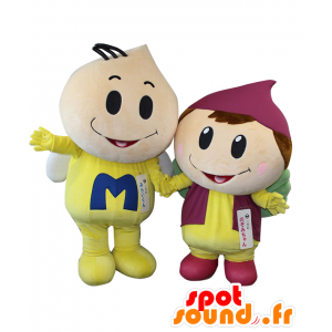 Mascots Future-kun and Nozomi-chan, a boy and a girl - MASFR26912 - Yuru-Chara Japanese mascots